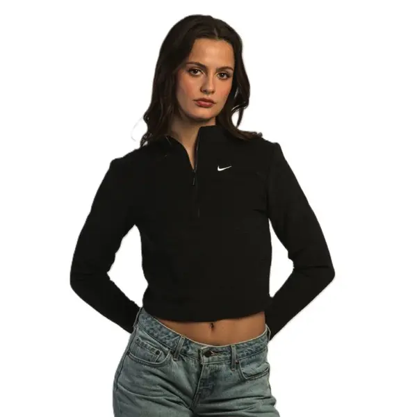 Bluza cu fermoar Nike W NSW PHNX PLSH HZ LS TOP