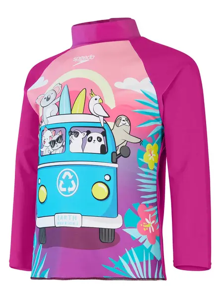 Bluza cu protectie Uv Girls Digital Top