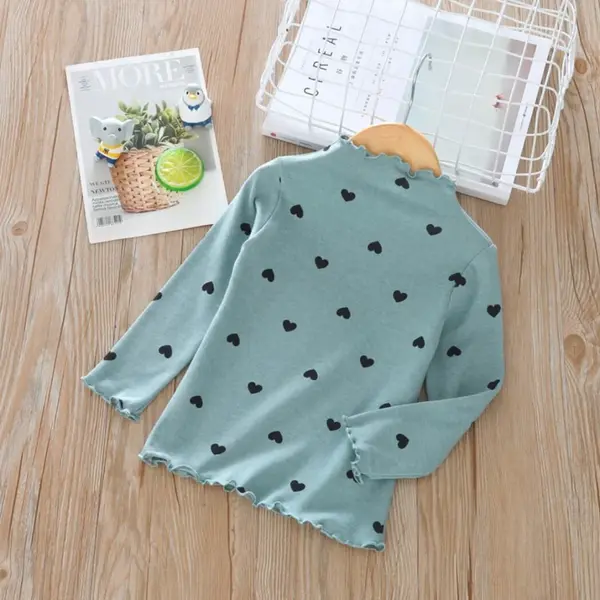 Bluza din bumbac pentru copii - turcoaz / 3-4 ani