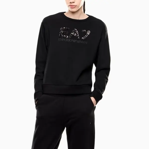 Bluza EA7 TRAIN LOGO SERIES W T-TOP CN CRYSTAL