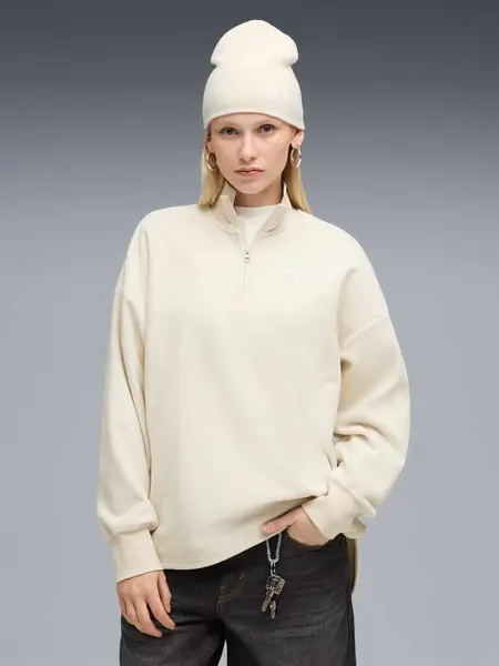 Bluza Her Oversized Half-zip Winterized Crew
