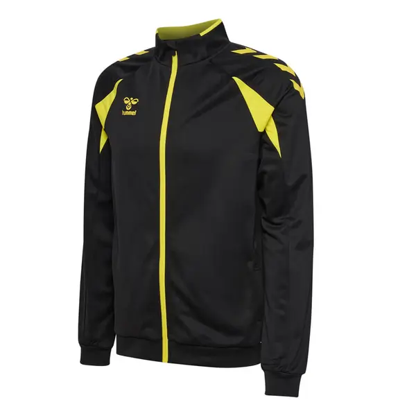 Bluza hummel CORE 2.0 POLY ZIP - 5138 BLACK/BLAZING YELLOW, XXL