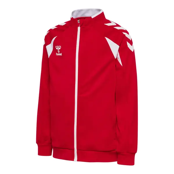 Bluza hummel CORE 2.0 POLY ZIP COPII - 3946 True Red White, 164