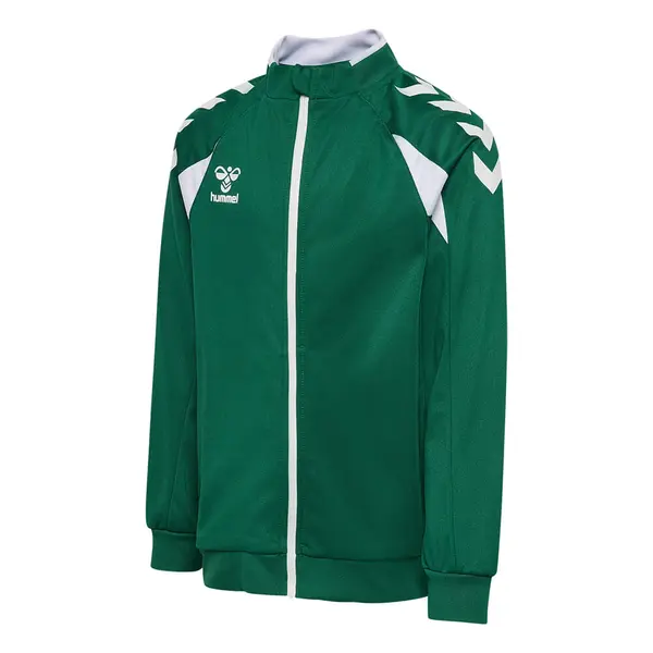 Bluza hummel CORE 2.0 POLY ZIP COPII - 6131 Evergreen White, 152