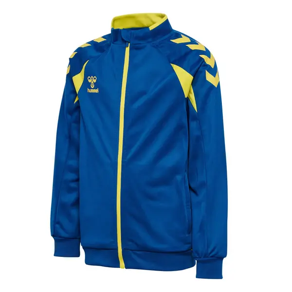 Bluza hummel CORE 2.0 POLY ZIP COPII - 8606 BLUE / YELLOW, 164