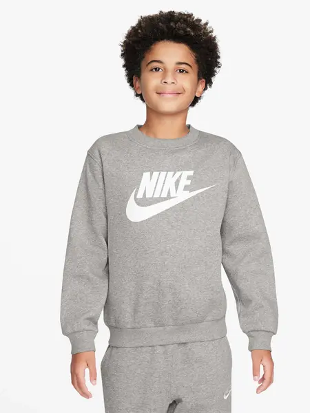 Bluza K Nsw Club Flc Crew Ls Hbr