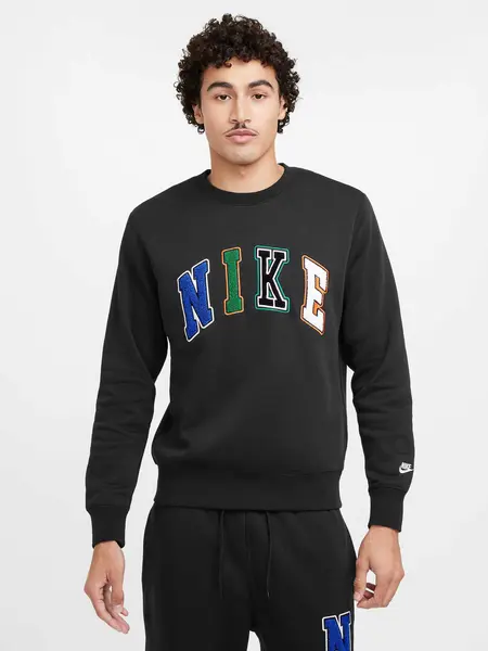 Bluza M Nk Club Bb Crew Letters