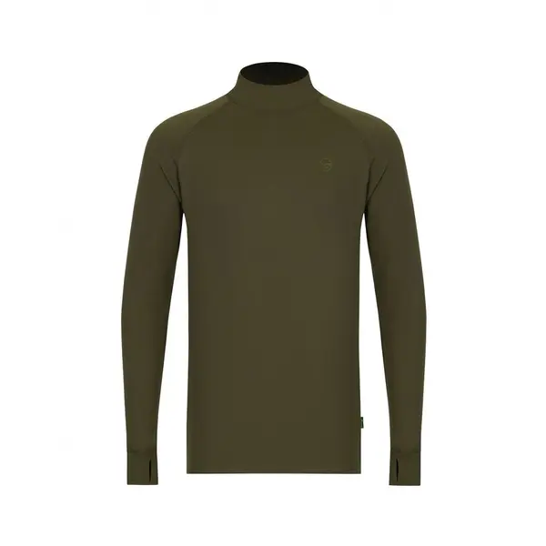 Bluza Mock Neck Thermal Ls Shirt Dark Olive marime XL