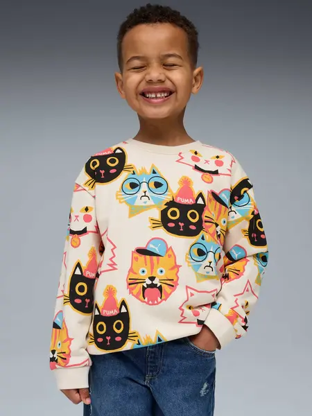 Bluza Moody Cat Aop Crew Tr Ps