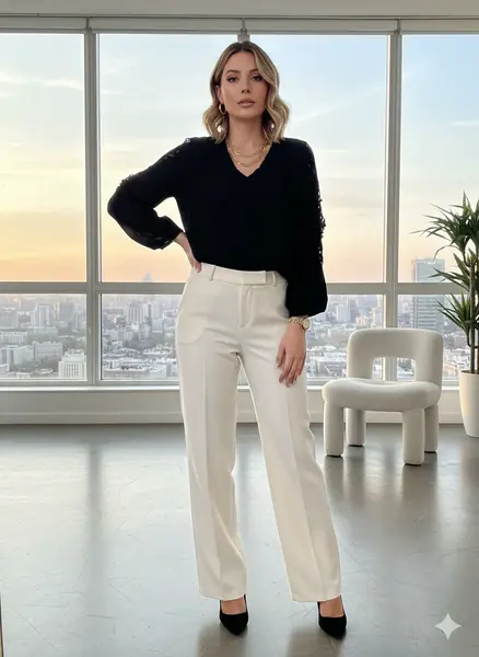 Bluza neagra eleganta cu dantela pe menca