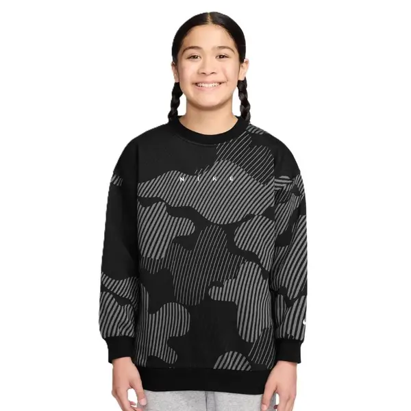 Bluza Nike G NSW CLUB FLC BXY CREW AOP