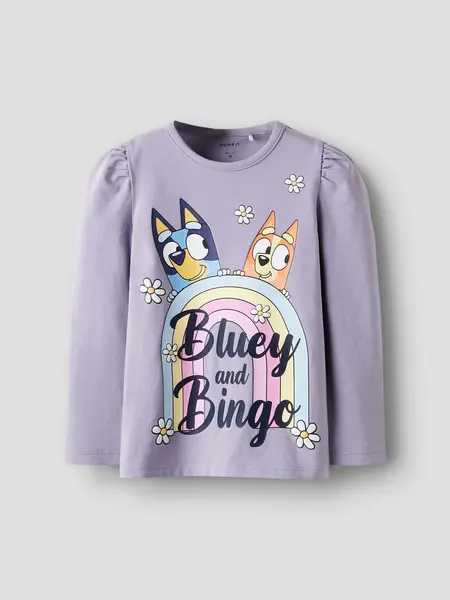 Bluza Nmfjessie Bluey Ls Top Box Noos Sky