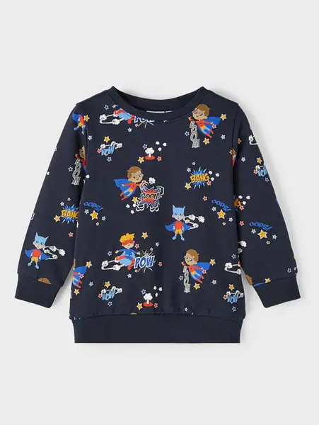 Bluza Nmmludvig Sweat Box Bru