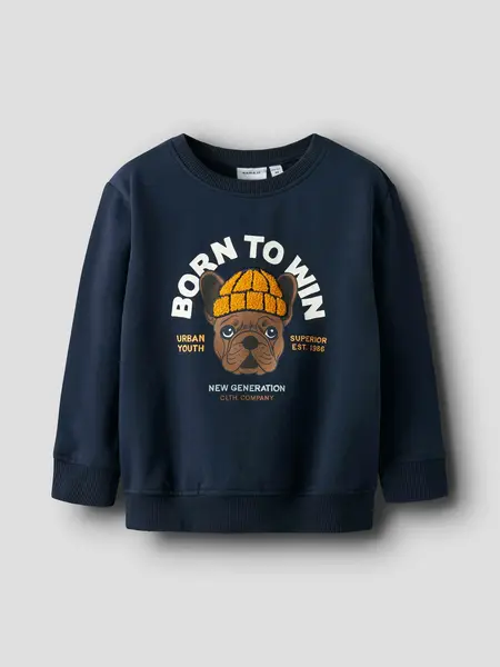 Bluza Nmmriguna Ls Nreg Sweat Bru Box