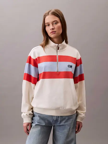 Bluza Rugby Jersey 1/4 Zip Stripe to