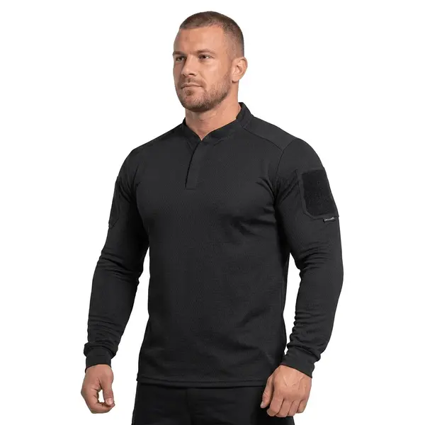 Bluza Tactica Pentagon Squad Force Rugby Shirt - NEGRU / M-L