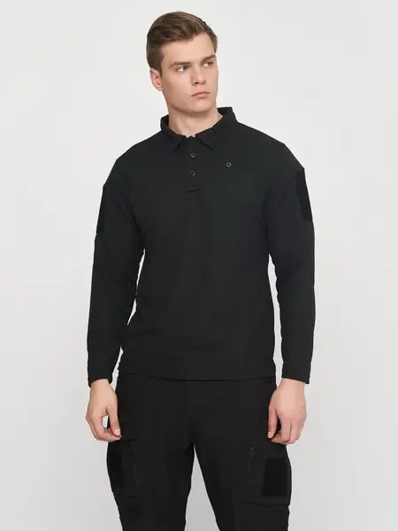 Bluza tactica polo Quick-Dry MIL-TEC - NEGRU / S