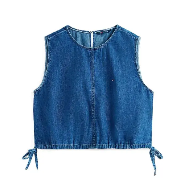 Bluza Tommy Hilfiger TJW TIE SIDE CHAMBRAY BLOUSE