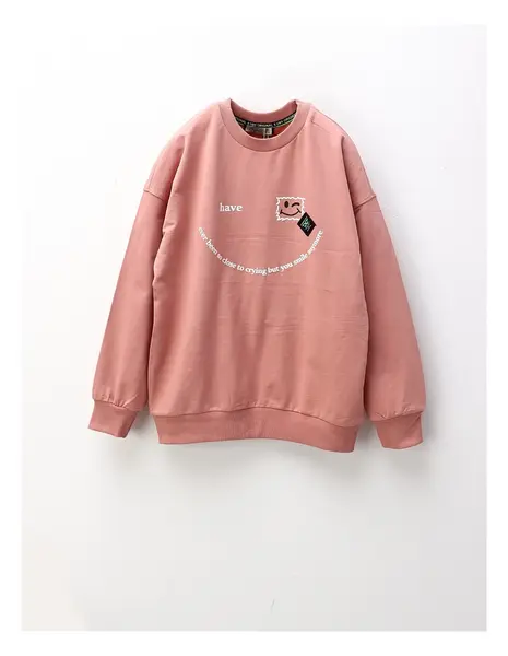 Bluza You Smile, roz prafuit
