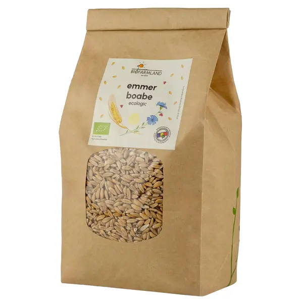Boabe de Emmer intregi ecologice 1kg