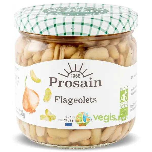 Boabe de Fasole Alba la Borcan Ecologica/Bio 345g