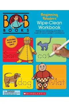 Bob Books - Wipe-Clean Workbook: Beginning Readers Phonics, Ages 4 and Up, Kindergarten (Stage 1: Starting to Read) - Lynn Maslen Kertell
