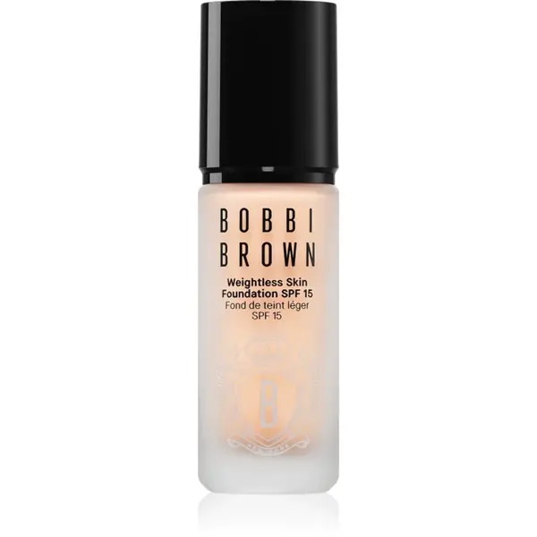 Bobbi Brown Weightless Skin Foundation SPF 15 Mini machiaj matifiant de lungă durată cu efect de hidratare culoare Warm Porcelain 13 ml