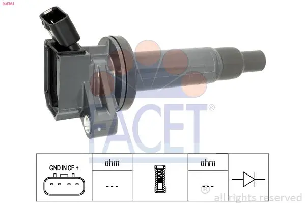 bobina de inductie FACET OE Equivalent 9.6361