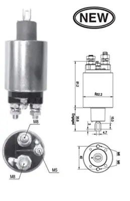 Bobina electromotor VOLVO S40 II, V50; FORD FIESTA IV, FOCUS, PUMA 1.4 1.6 intre 1996-2012
