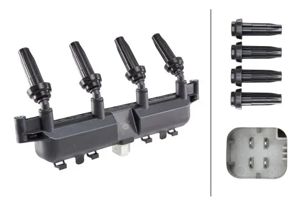 Bobina inductie potrivit CITROEN BERLINGO, BERLINGO MINIVAN, C2, C2 ENTERPRISE, C3 I, C3 PLURIEL, SAXO, XSARA, XSARA PICASSO; PEUGEOT 1007, 106 II, 206, 307, PARTNER, PARTNER ORIGIN 1.1-1.6 05.96-
