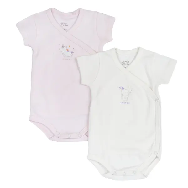 Body bebelusi Chicco, 2 bucati, roz, 00904-69MFCI