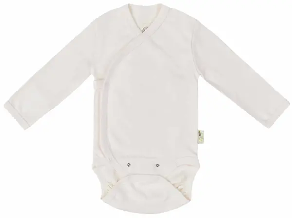 Body cu mânecă lungă Bio Baby - Bumbac organic, 56 cm, 1-2 luni