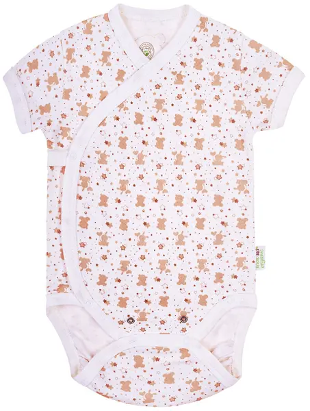 Body cu mânecă scurtă Bio Baby - Bumbac organic, 68 cm, 4-6 luni