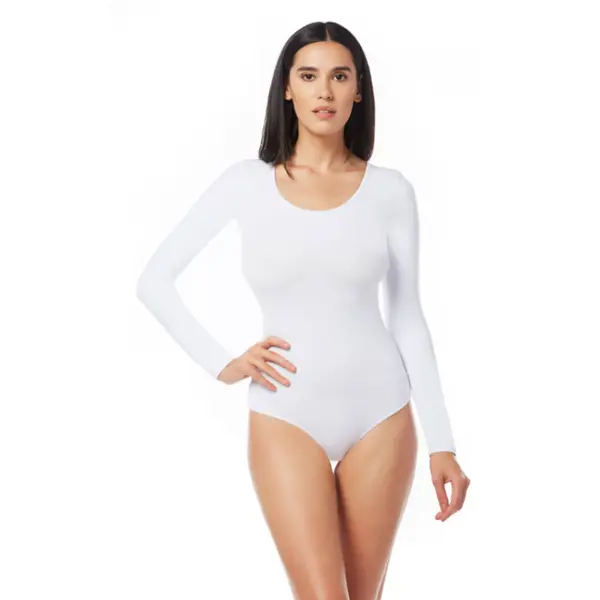 Body dama decoltat BD05 (BD07) ALB, Uniconf | marimea XL