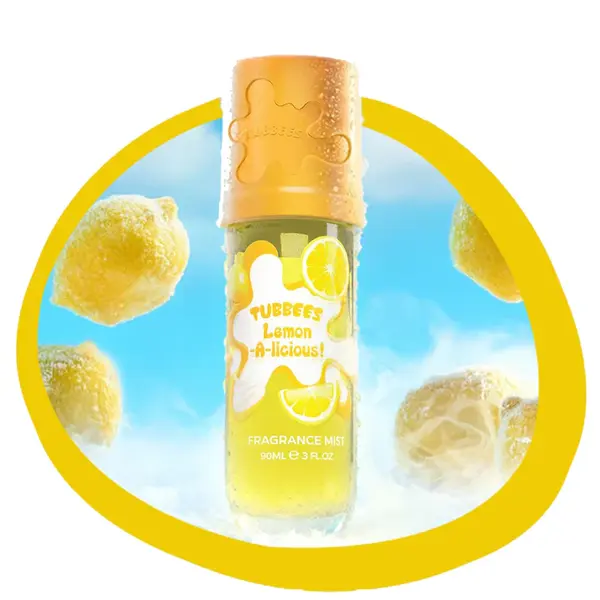 Body Mist Tubbees Lemon A Licious, Unisex, 90 ml