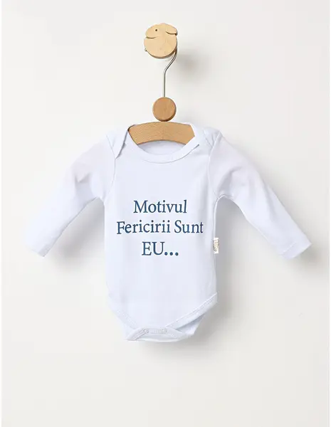 Body Motivul fericirii sunt eu alb-albastru