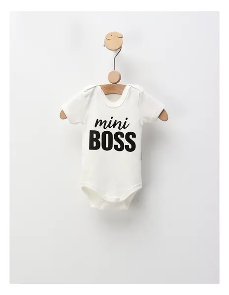 Body MS, Mini Boss, ecru-negru