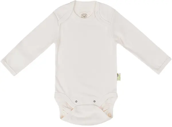 Body pentru bebeluşi Bio Baby - Bumbac organic, 62 cm, 3-4 luni, ecru