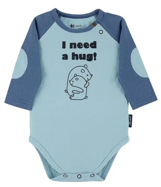 Body pentru bebelusi cu maneca lunga Sterntaler - Cu inscriptie "I need hug", 80 cm, 12-18 luni