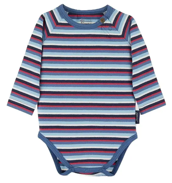 Body pentru bebelusi cu maneca lunga Sterntaler - In dungi, 74 cm, 6-9 luni