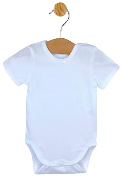 Body pentru bebeluși cu mânecă scurtă Rainy - Milk, 62 cm, 2-4 luni