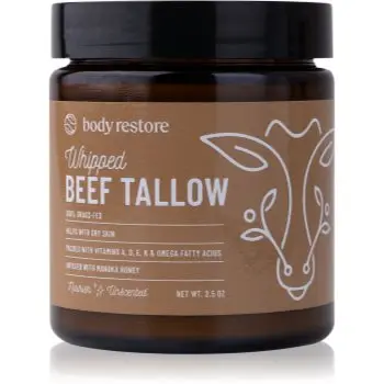 Body Restore Whipped Beef Tallow Balm Unscented crema de corp nutritiva fara parfum