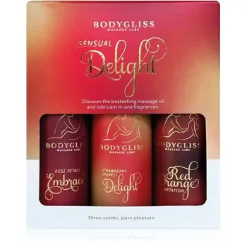 BodyGliss Sensual Delight Travel Edition ulei de masaj pe bază de silicon