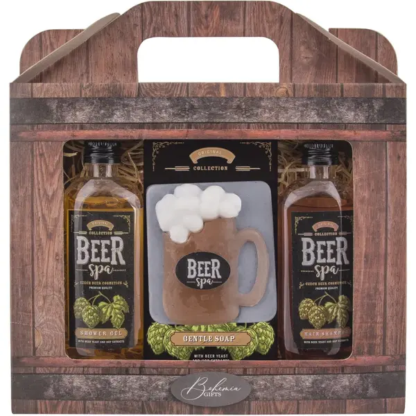 Bohemia Gifts Beer Spa set cadou pentru corp si par pentru bărbați