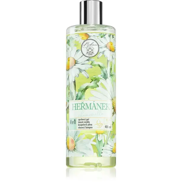 Bohemia Gifts & Cosmetics Flower Line Chamomile gel de duș pentru corp și păr 4 in 1 400 ml