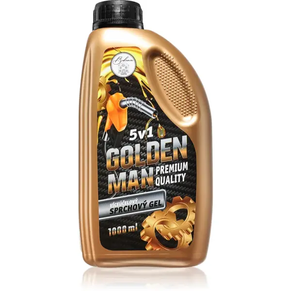 Bohemia Gifts & Cosmetics Industrial Golden Man Gel de duș pentru bărbați 5 in 1 1000 ml