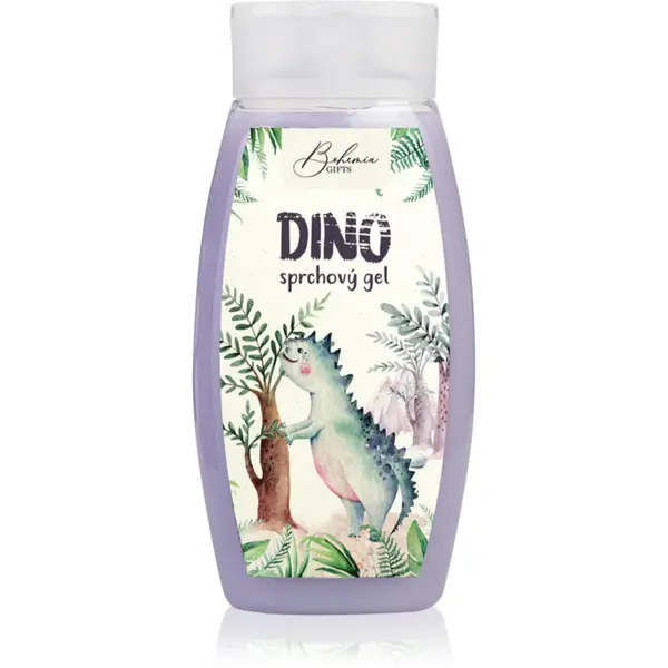 Bohemia Gifts Dino Blueberry gel de duș pentru copii 250 ml