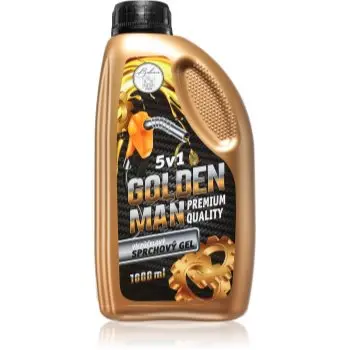 Bohemia Gifts Industrial Golden Man Gel de duș pentru bărbați 5 in 1
