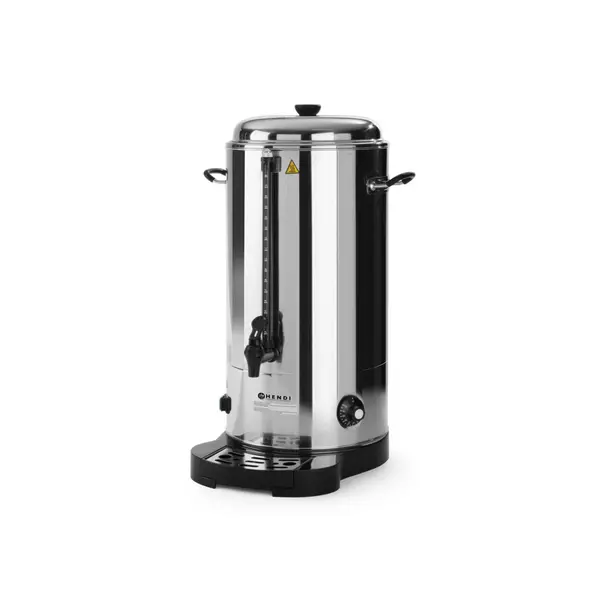 Boiler bauturi calde cu pereti dubli 9 litri, 2400 W, termostat, temperatura, ajustabila pana la 100 C, Inox, robinet anti-picurare,Hendi