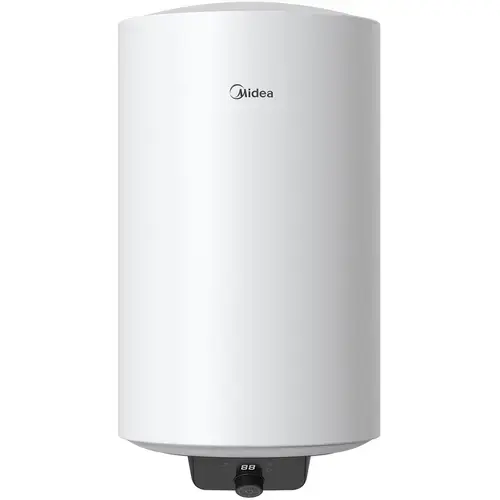 Boiler electric Midea D100-15EFG, seria Lume, model cilindric, volum 100L, control electronic, Supapa de siguranta de reducere a presiunii, protectie supraincalzire, Wifi (Alb)